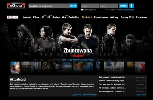 Ekino.pl - recenzja serwisu VOD. Czy warto się zarejestrować?
